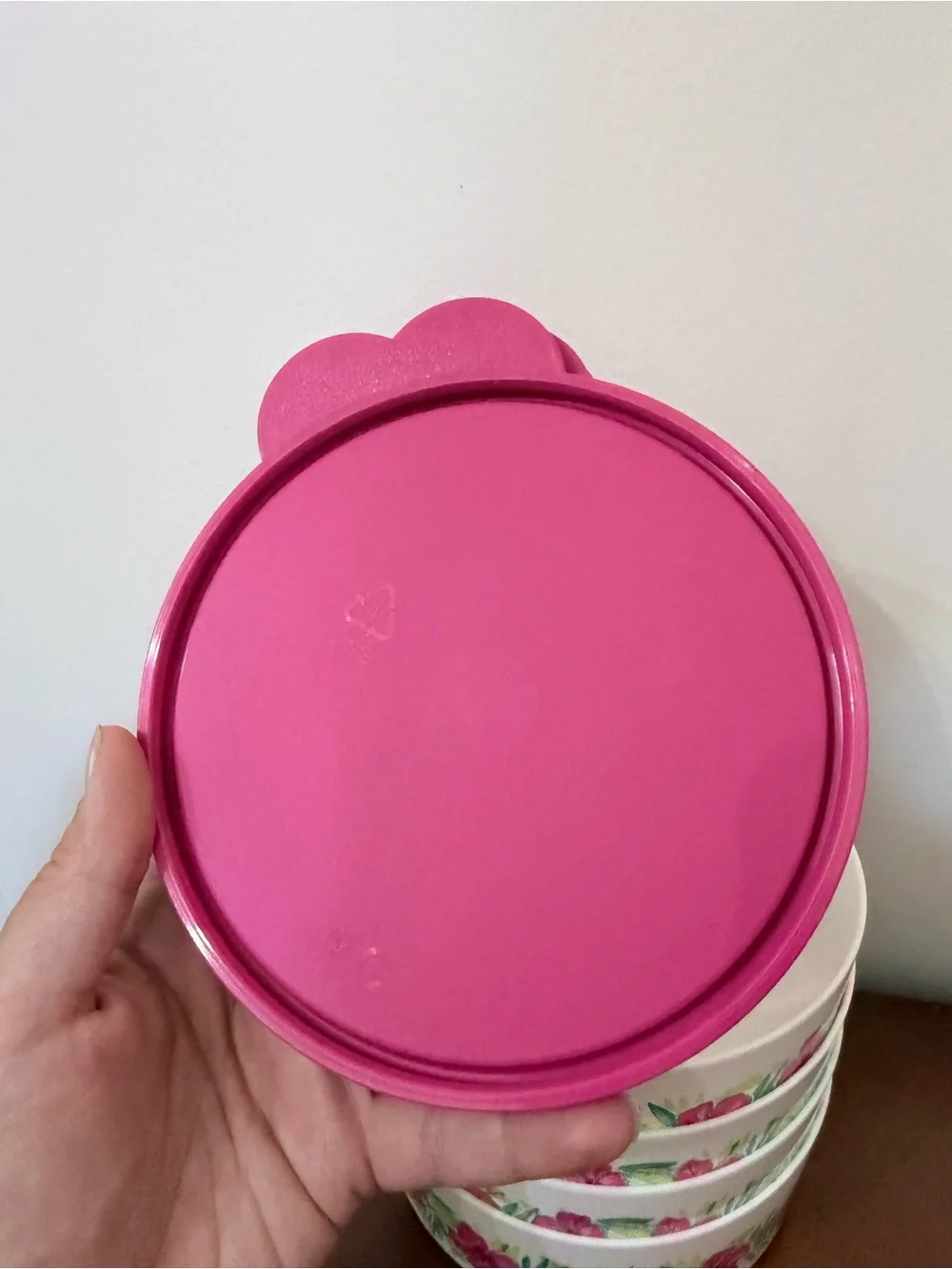 Tupperware Big Wonders Bowls Pink Tropical Glamour Hibiscus Cereal Salad 3 Cup